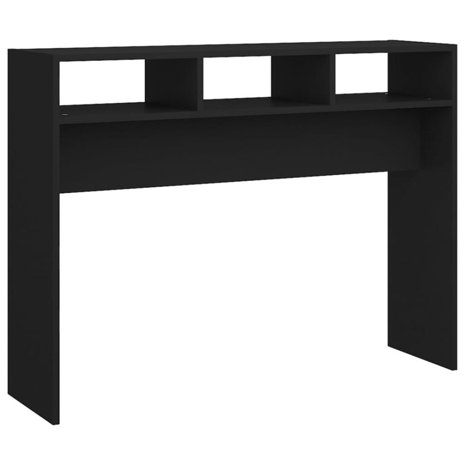 Mesa consola madera contrachapada negro 105x30x80