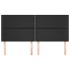Cabeceros 4 unidades de cuero sintético negro 80x5x78/88