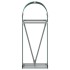 Leñero de acero galvanizado verde 40x45x100