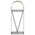 Leñero de acero galvanizado marrón claro 40x45x100