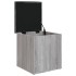 Banco con almacenaje madera ingeniería gris Sonoma 42x42x45