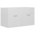 Armario para lavabo contrachapada blanco brillo 80x38,5x46