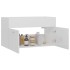 Armario para lavabo contrachapada blanco brillo 80x38,5x46