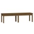 Banco jardín 2 plazas madera maciza pino marrón 159,5x44x45