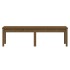 Banco jardín 2 plazas madera maciza pino marrón 159,5x44x45