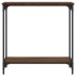 Mesa consola madera de ingeniería roble marrón 75x30,5x75