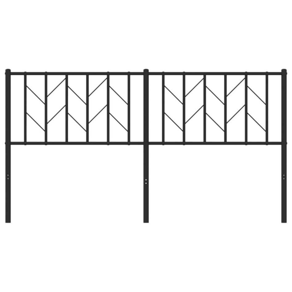 Cabecero de metal negro 160