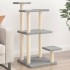 Postes rascadores para gatos con plataformas gris claro 98,5