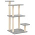 Postes rascadores para gatos con plataformas gris claro 98,5