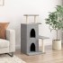 Rascador para gatos con postes de sisal gris claro 97