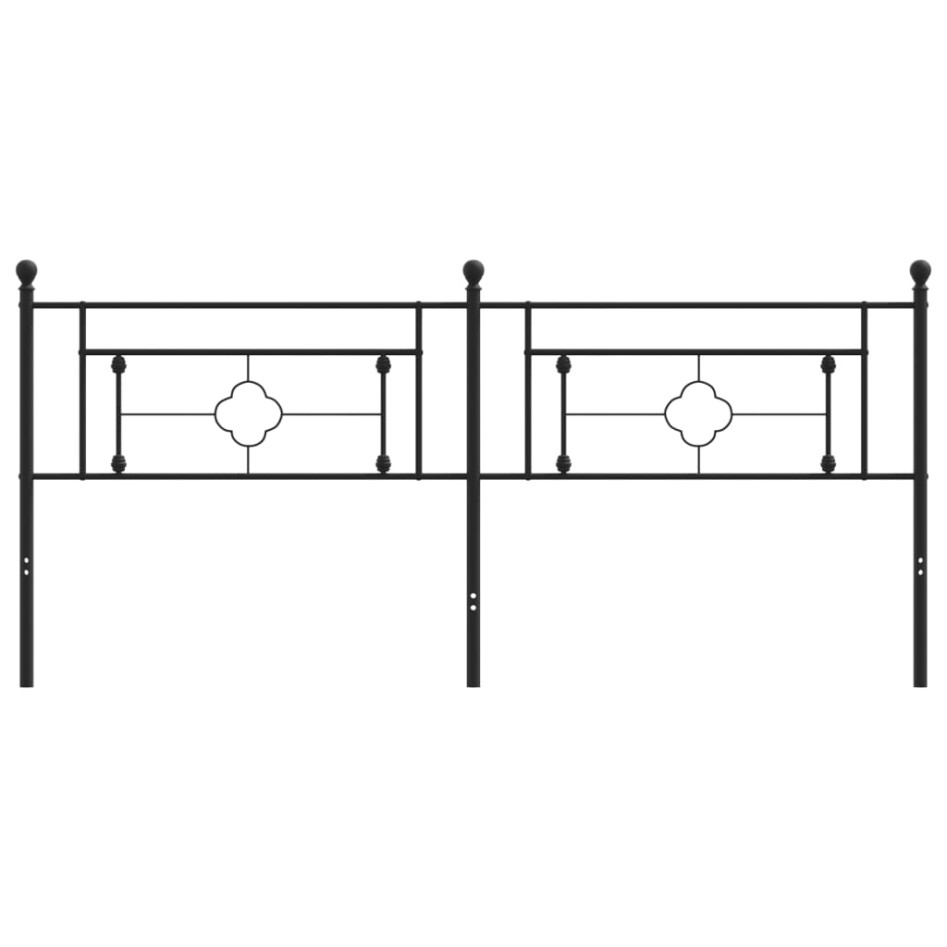 Cabecero de metal negro 193