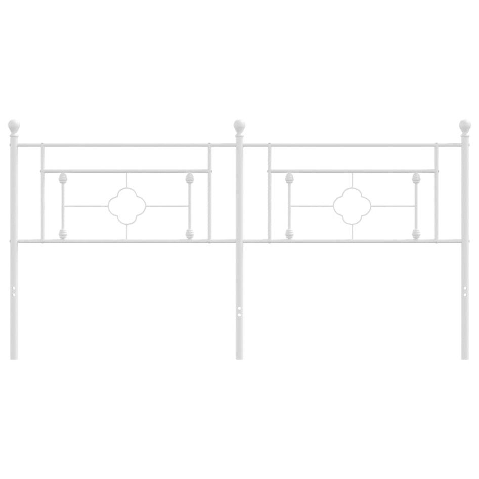 Cabecero de metal blanco 180