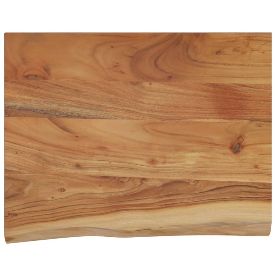 Estante pared rectangular madera acacia borde vivo 40x30x2,5
