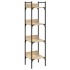 Librería de 4 estantes madera roble Sonoma 35x30x138,5