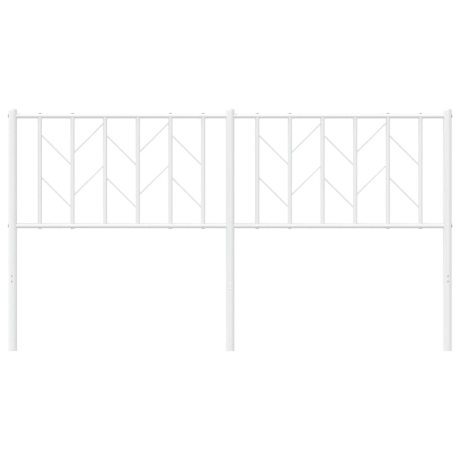 Cabecero de metal blanco 160