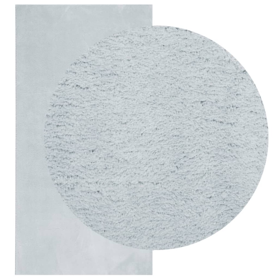 Alfombra de pelo corto suave lavable HUARTE azul 100x200