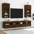 Mueble para TV con luces LED roble marrón 40,5x30x90