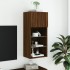 Mueble para TV con luces LED roble marrón 40,5x30x90