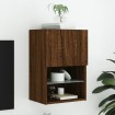 Mueble para TV con luces LED roble marrón 40,5x30x60 cm