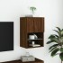 Mueble para TV con luces LED roble marrón 40,5x30x60