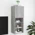 Mueble para TV con luces LED gris Sonoma 40,5x30x102
