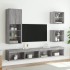 Mueble para TV con luces LED gris Sonoma 40,5x30x102