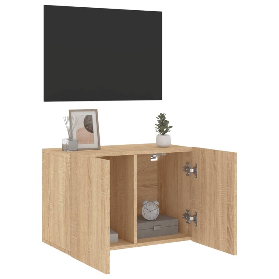 Mueble para TV de pared roble Sonoma 60x30x41