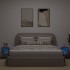 Muebles TV de pared luces LED 2 uds roble ahumado 30x28,5x30