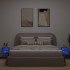 Muebles TV de pared luces LED 2 uds gris hormigón 30x28,5x30