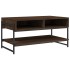Mesa de centro madera contrachapada roble marrón 90x50x45