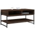 Mesa de centro madera contrachapada roble marrón 90x50x45