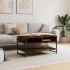 Mesa de centro madera contrachapada roble ahumado 90x50x45