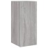 Mueble de TV de pared con luces LED gris Sonoma 30,5x35x70