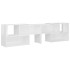 Mueble de TV madera contrachapada blanco brillante 149x30x52