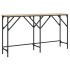 Mesa consola madera de ingeniería roble Sonoma 140x29x75
