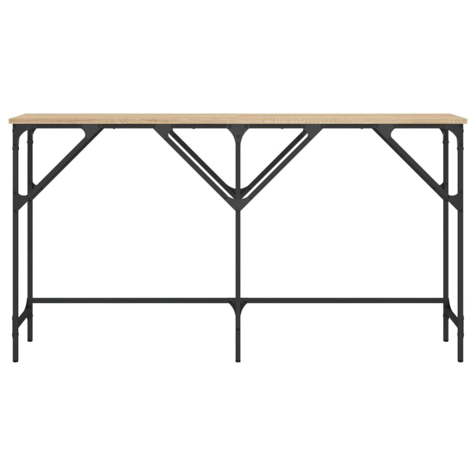 Mesa consola madera de ingeniería roble Sonoma 140x29x75