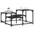Mesa de centro madera de ingeniería negro 68x68x40
