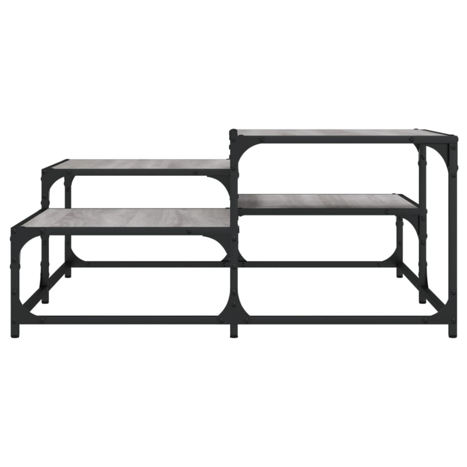 Mesa de centro madera de ingeniería gris Sonoma 87,5x87,5x40