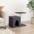 Rascador para gatos con postes de sisal gris oscuro 50,5