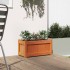 Jardinera exterior madera maciza pino marrón cera 60x31x31