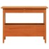 Banco de recibidor madera maciza pino marrón cera 60x28x45