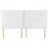 Cabeceros 4 unidades de cuero sintético blanco 90x5x78/88