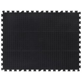 Baldosa de suelo de goma negro 12 mm 90x120