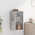 Mueble de pared puertas de vidrio gris hormigón 35x37x68,5