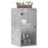 Mueble de pared puertas de vidrio gris hormigón 35x37x68,5