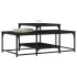 Mesa de centro madera de ingeniería negro 102x60x45