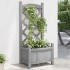 Jardinera con enrejado madera maciza de abeto