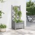 Jardinera con enrejado madera maciza de abeto