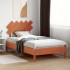 Cabecero de cama madera maciza de pino marrón cera 90