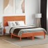 Cabecero de cama madera maciza de pino marrón cera 135